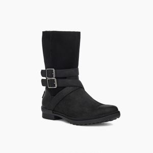 UGG Lorna Black Waterproof Mid Calf Boot